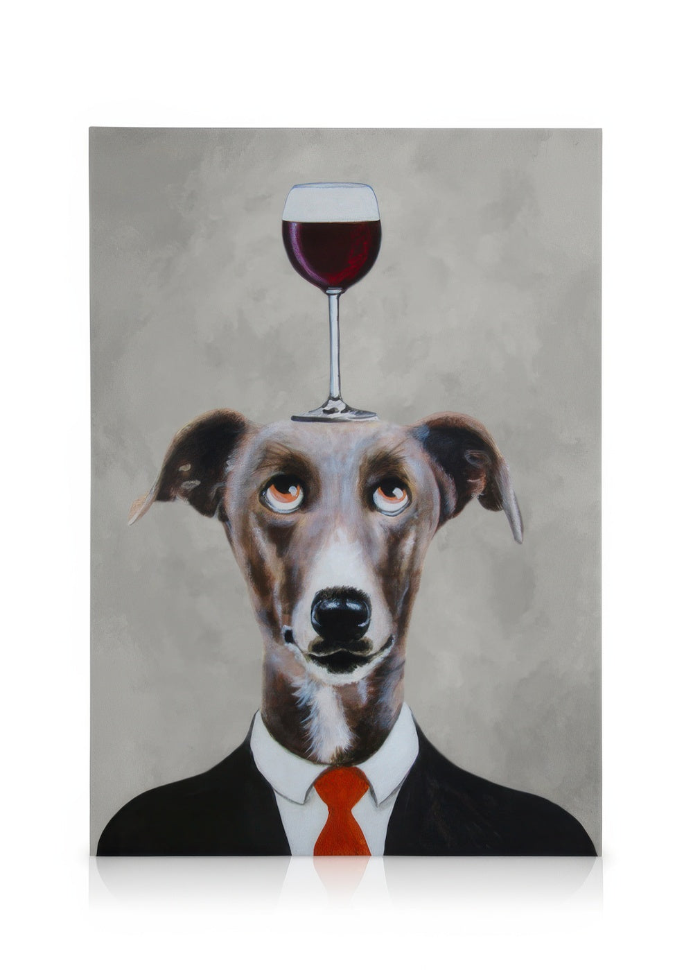 Coco De Paris - Greyhound with Wine Glass Canvas print