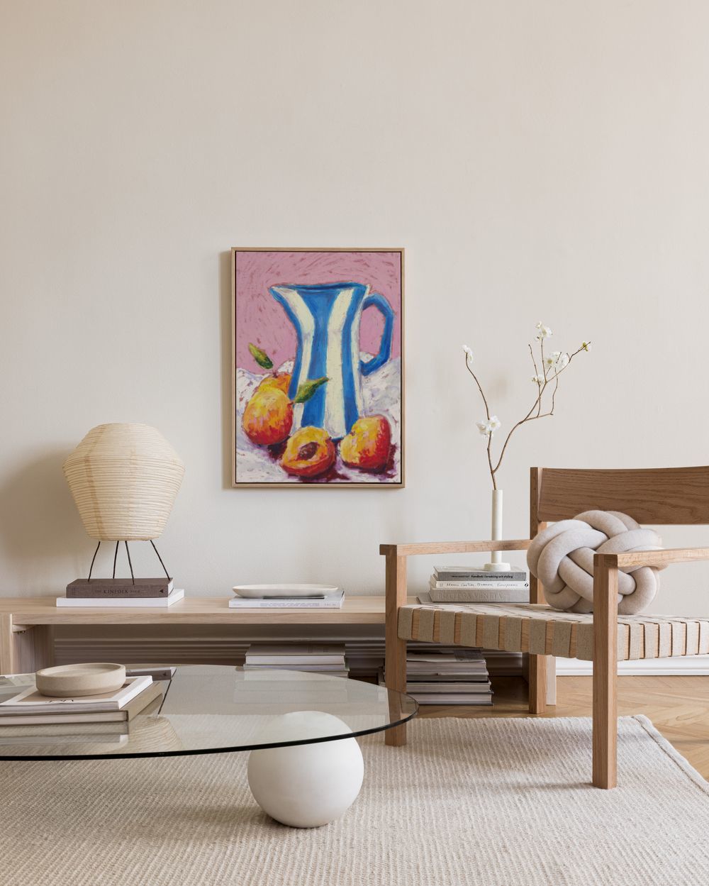 Hannah Durham - Peaches and Cream Canvas print