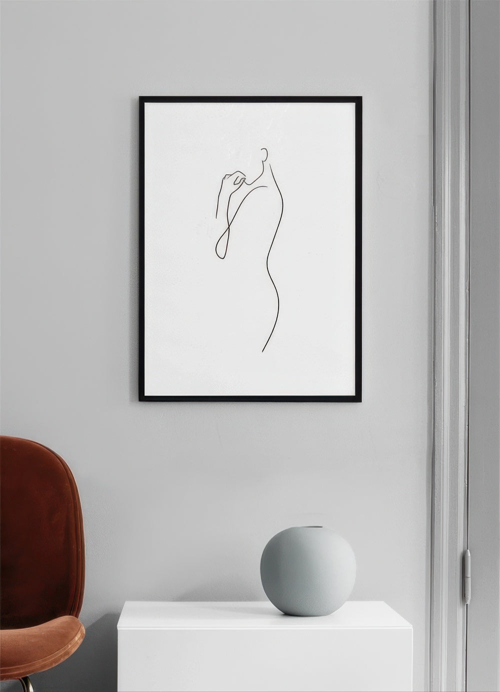Curve Line Art Print