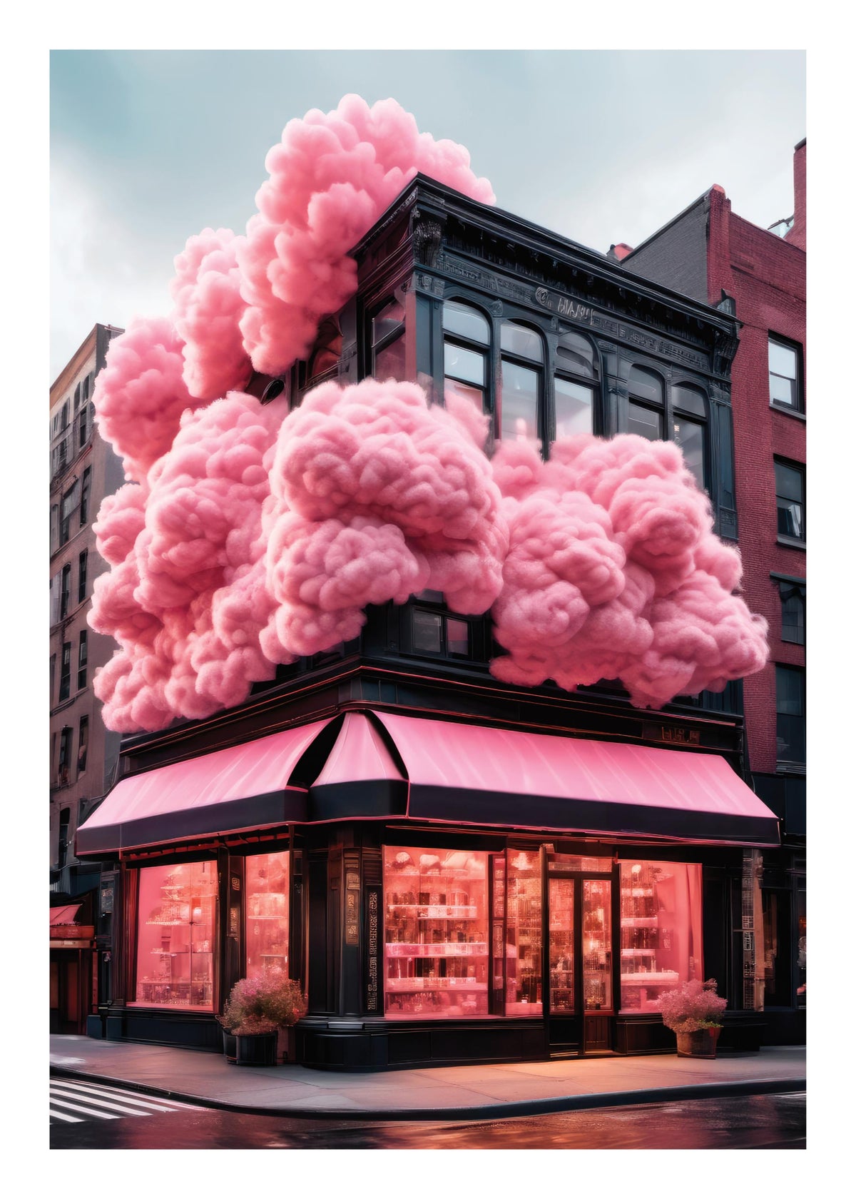 Cotton Candy Facade Print