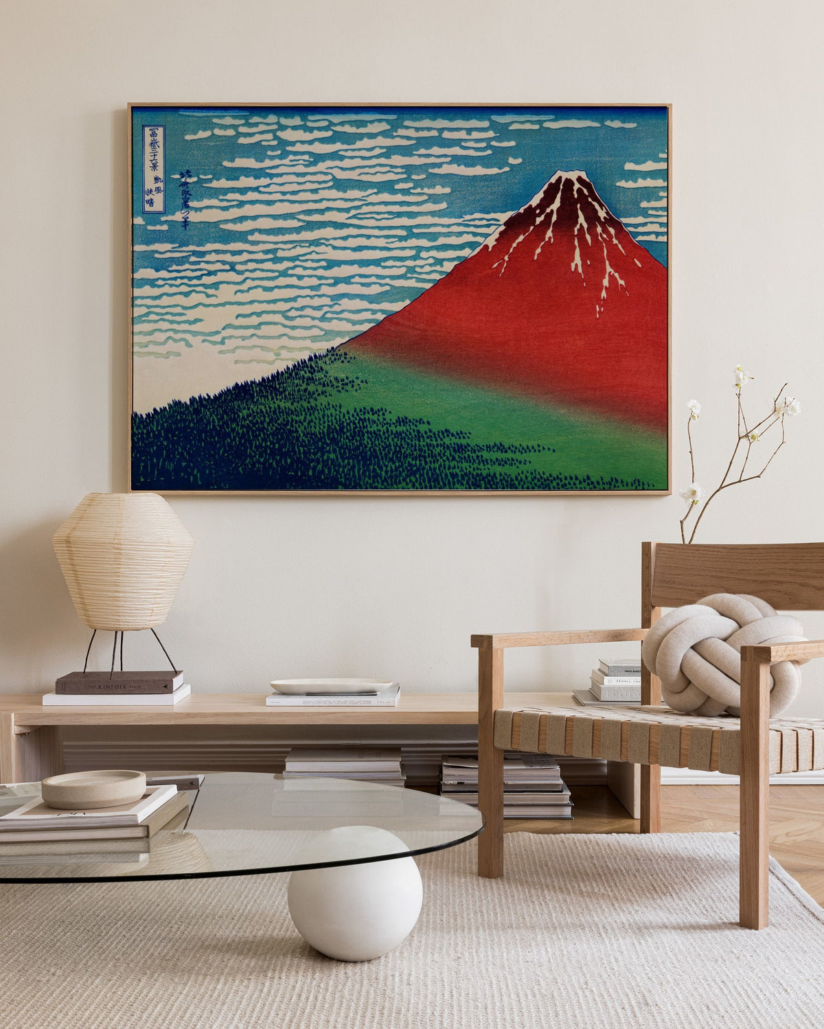 Katsushika Hokusai - South Wind, Clear Sky Canvas print