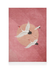 Flying Cranes Canvas print