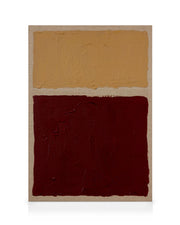 Ochre Versus Oxblood Canvas print