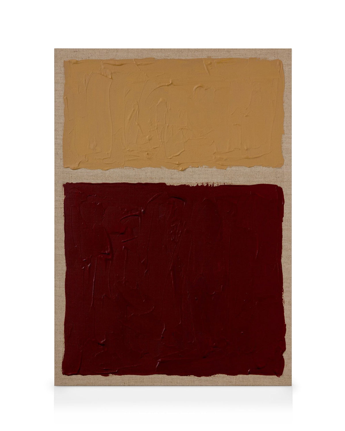 Ochre Versus Oxblood Canvas print