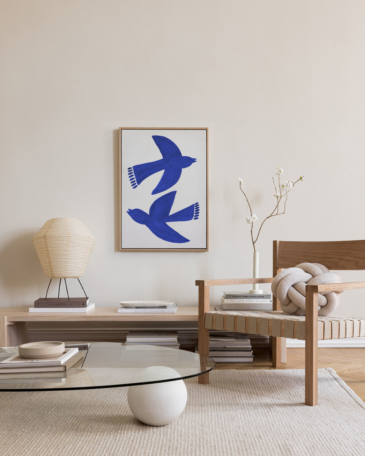 Bluebirds Fly Canvas print