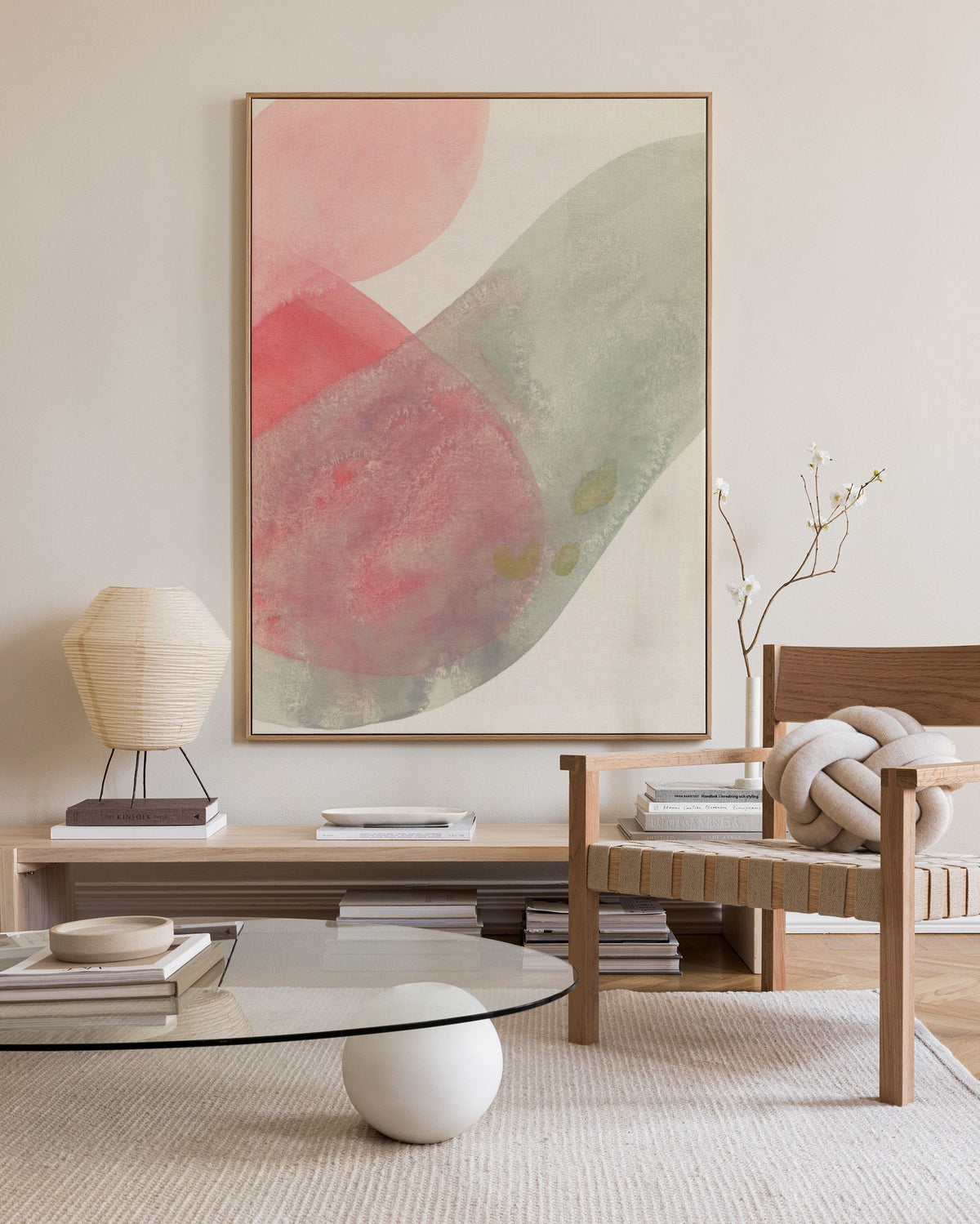 Flowy Forms No2 Canvas print