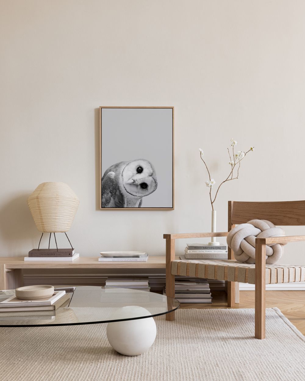 Owl Peekaboo Canvas print