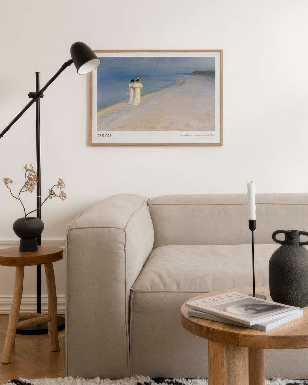 Krøyer - Summer Evening on Skagen's Southern Beach Print