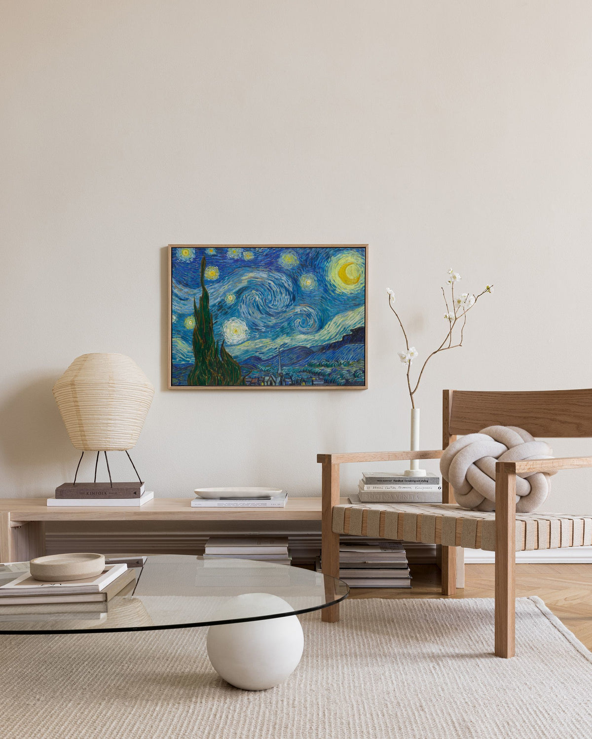 Van Gogh - The Starry Night Landscape Canvas print