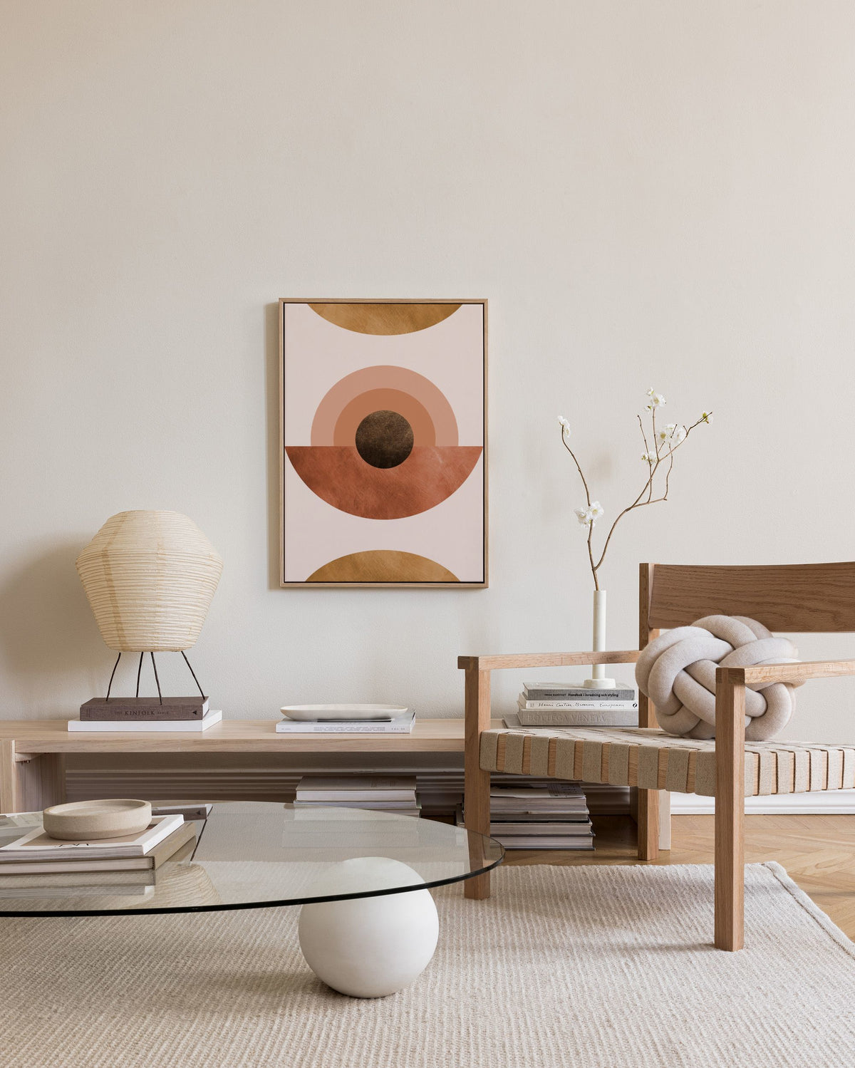 Abstract Terracotta Canvas print