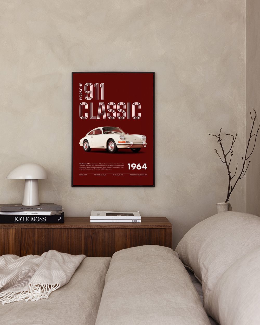 911 Classic Red Print