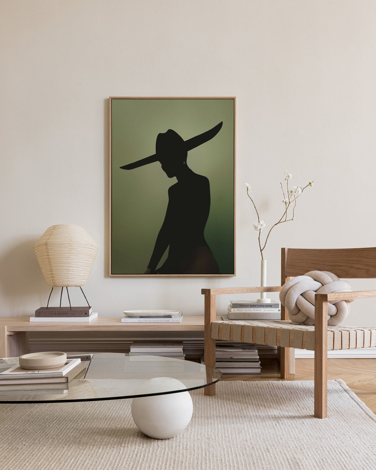 Silhouette Sheriff Canvas print