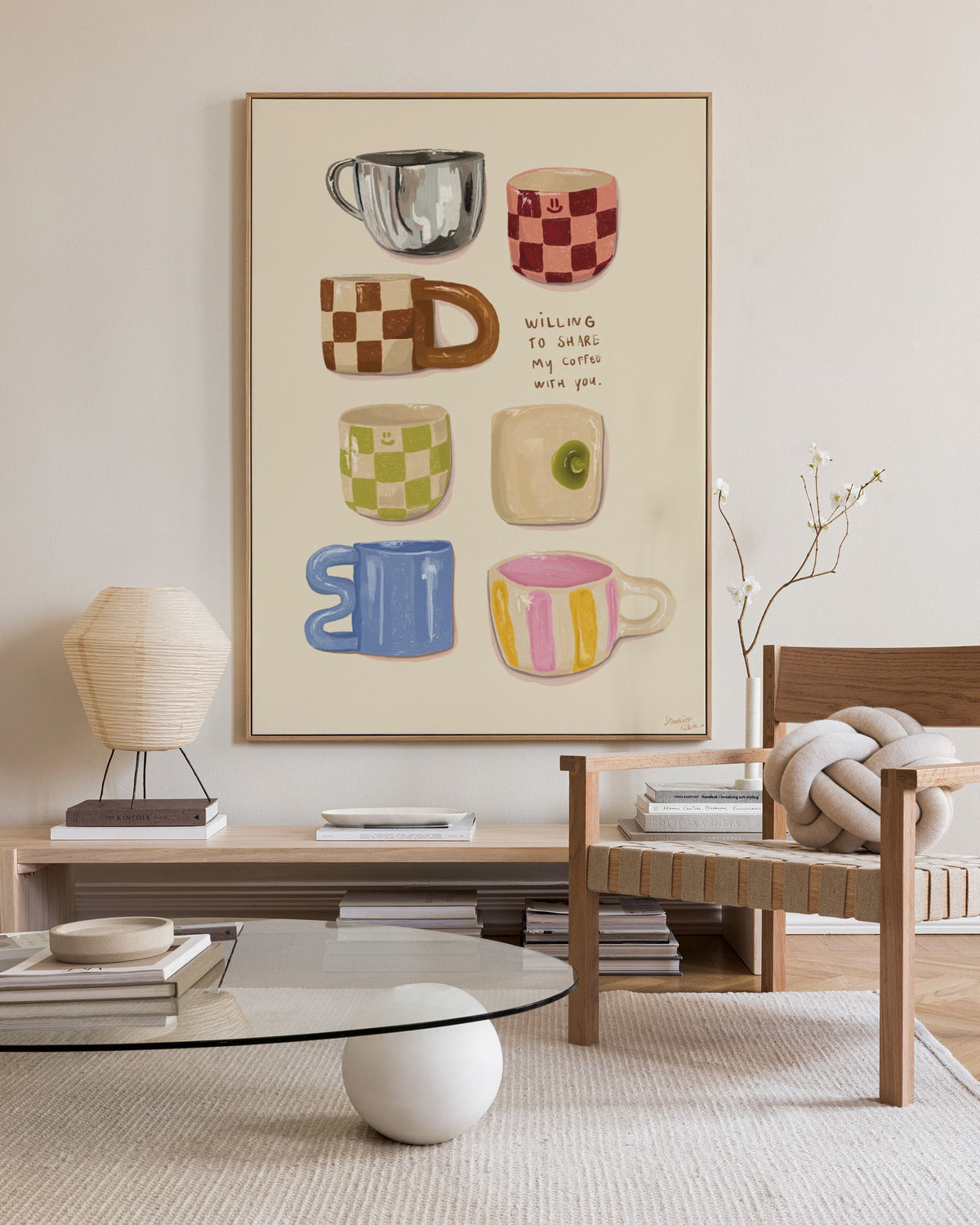 Loïs Langenberg - Willing to share my Coffe with you Canvas print