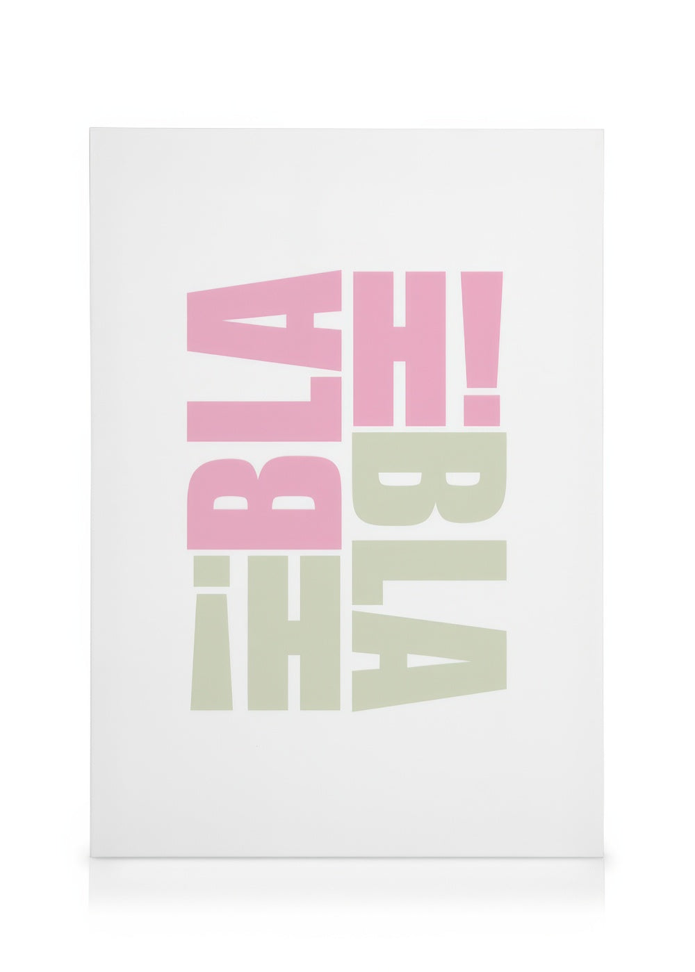 Blah Blah Canvas print