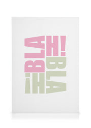Blah Blah Canvas print