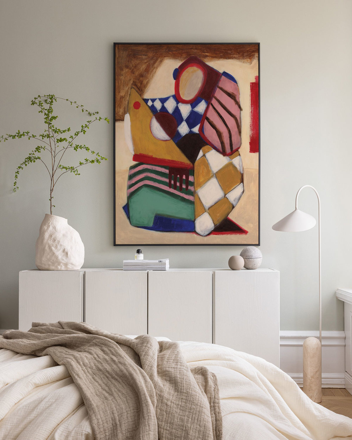 Patchwork Figure Canvas print