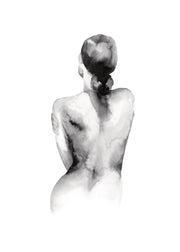 Watercolor Nude Print