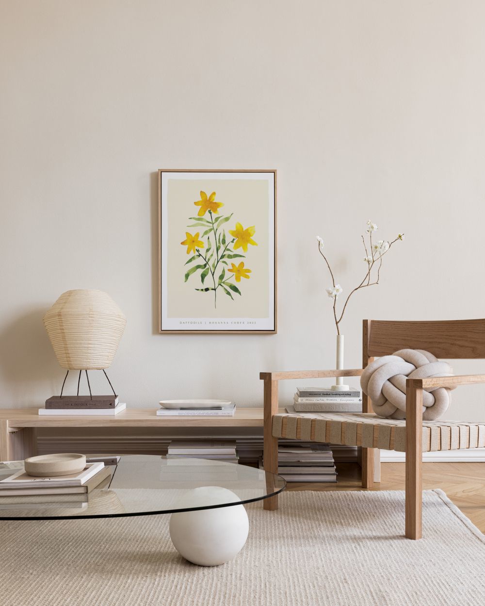 Rosanna Corfe - Daffodils Canvas print