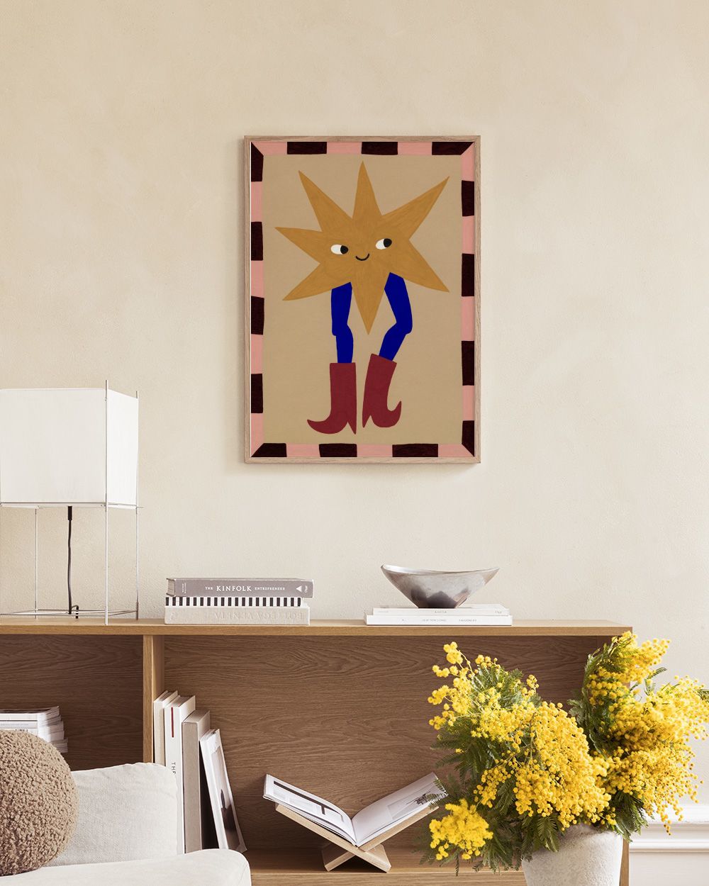 Star in Boots Print