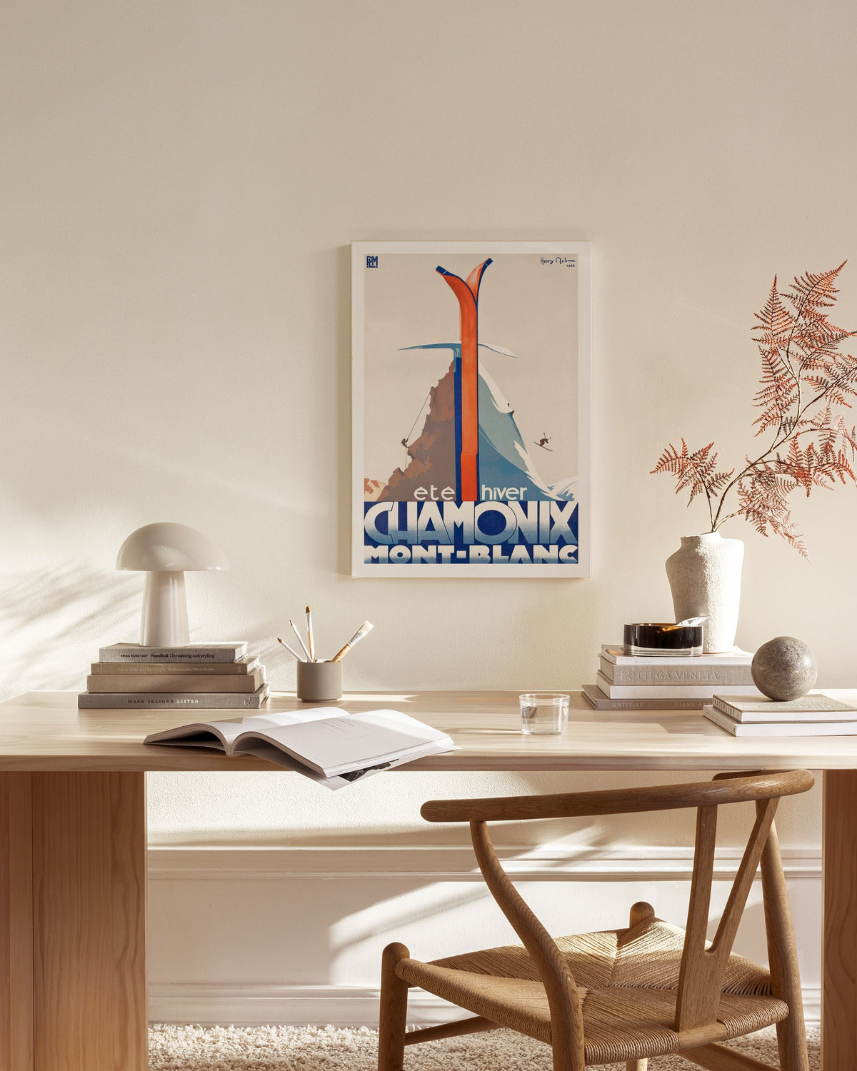 Chamonix Vintage Canvas print