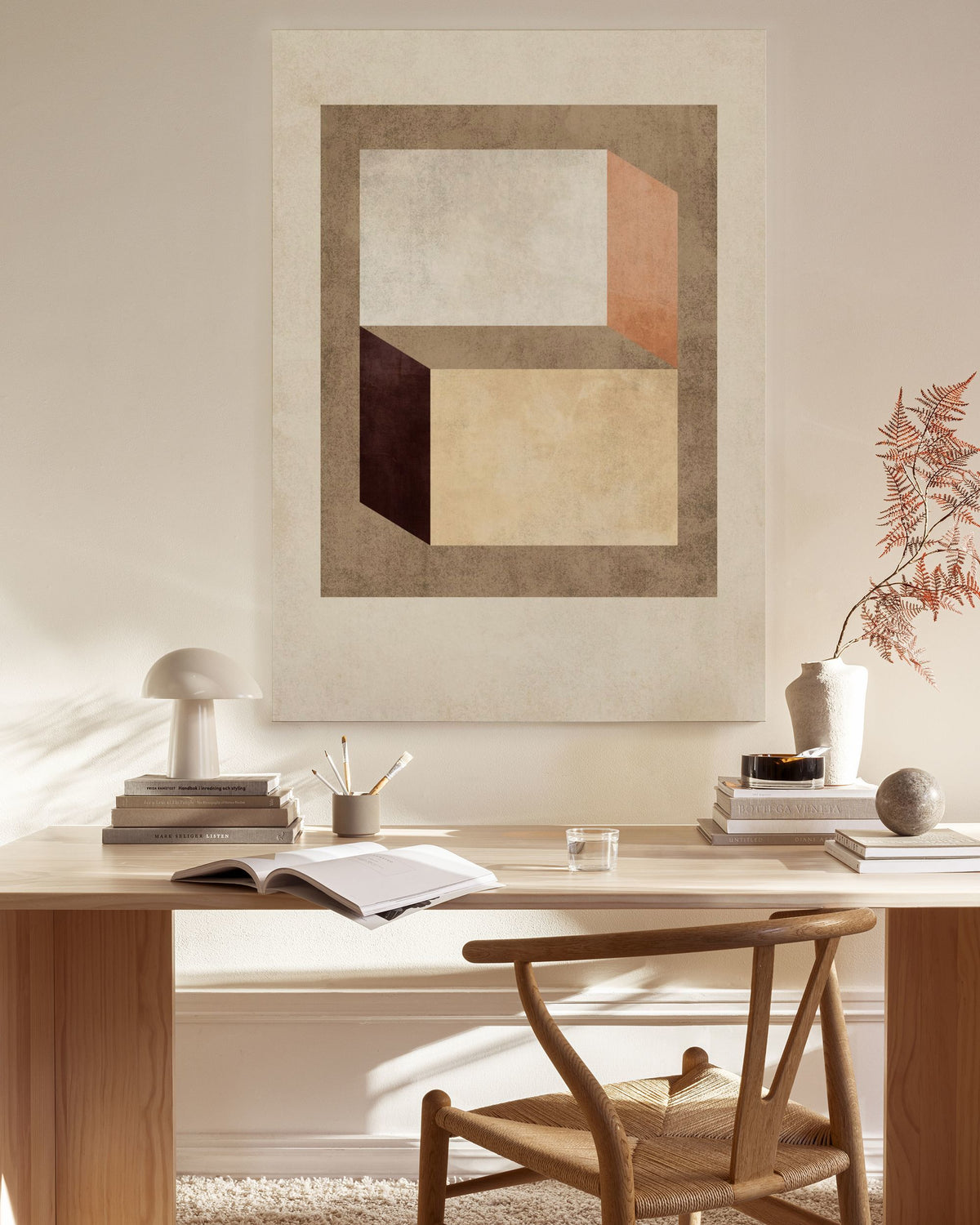 Muted Geometry Canvas print