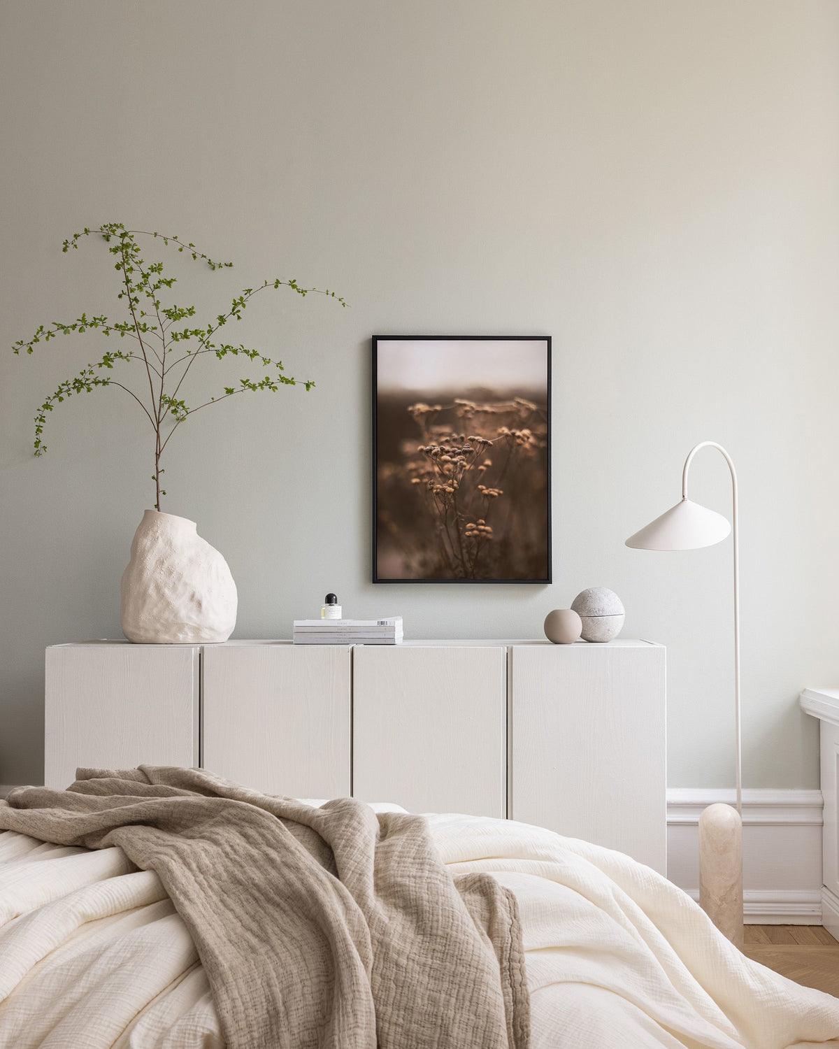 Brown Botanical No1 Canvas print