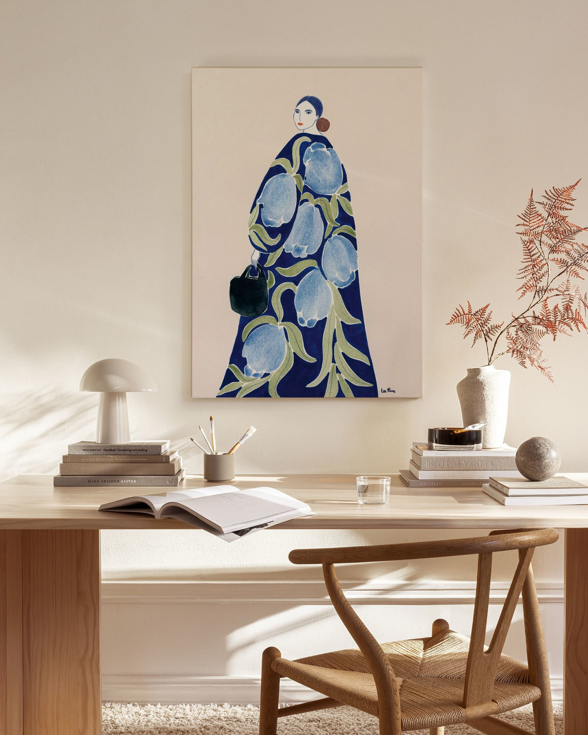 La Poire - Turquoise Coat Canvas print