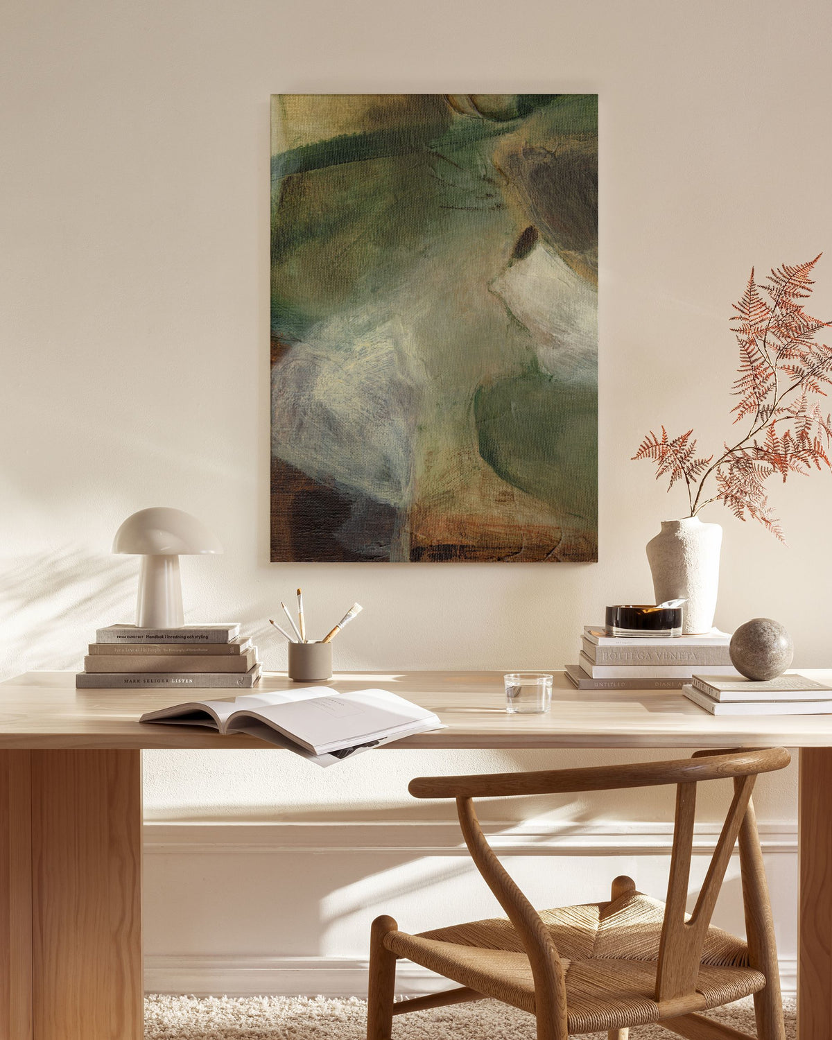 Earthy Layers No2 Canvas print