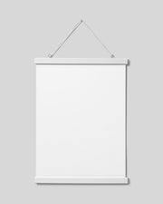 Poster hanger white 31 cm, magnet fastener