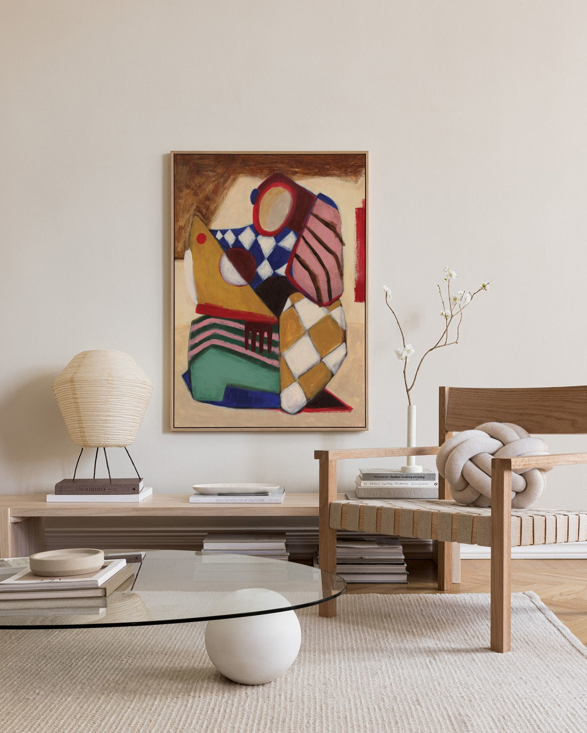 Patchwork Figure Canvas print