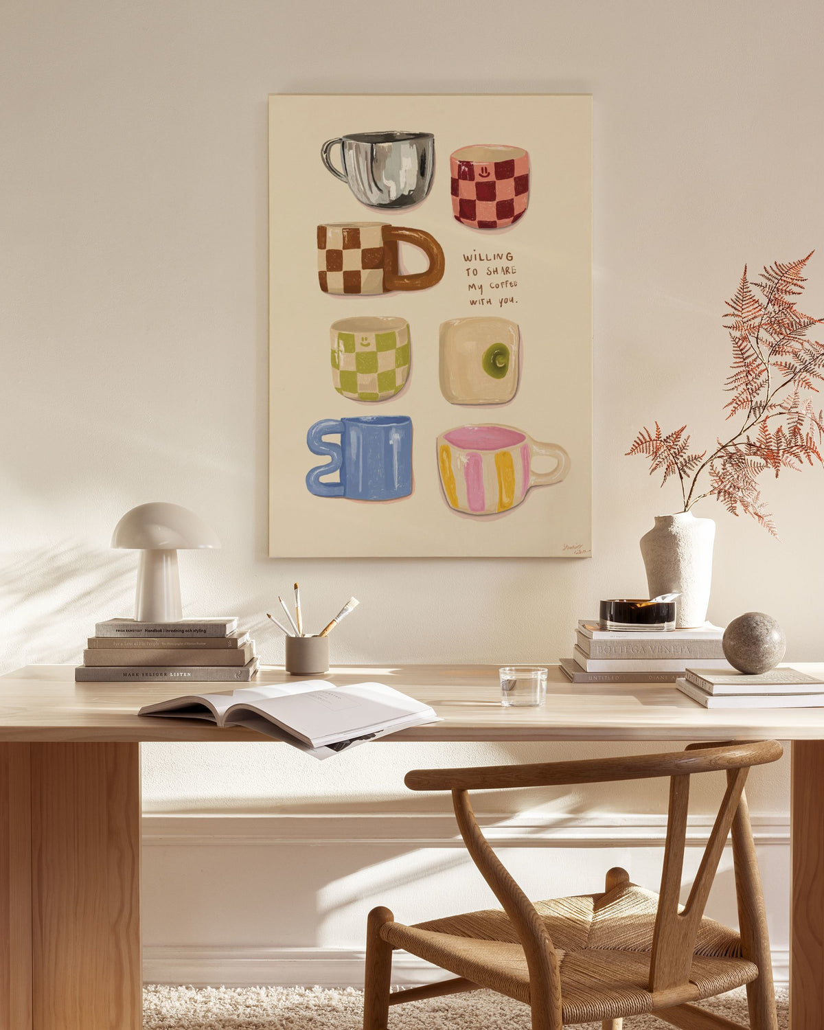 Loïs Langenberg - Willing to share my Coffe with you Canvas print
