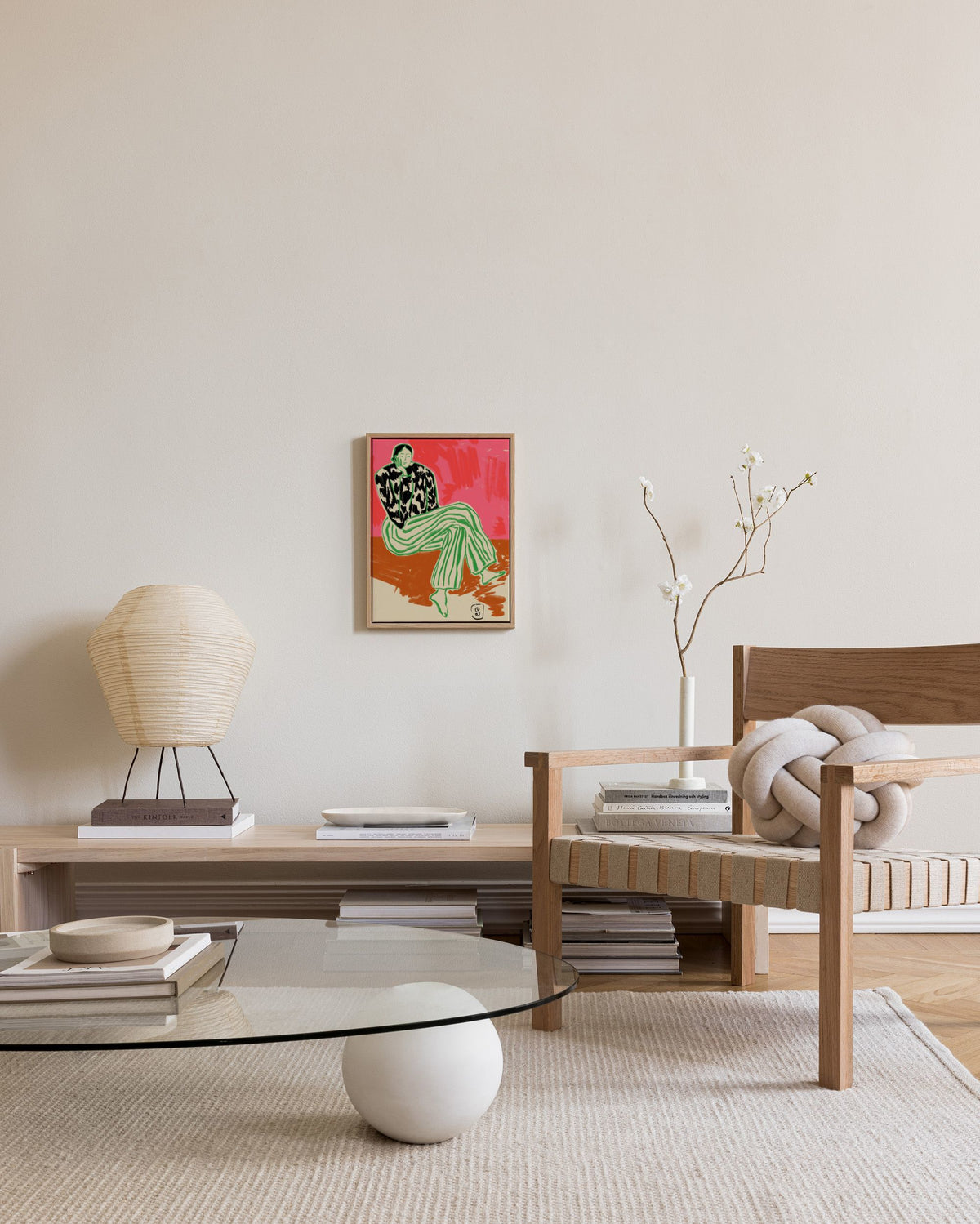 Sandra Poliakov - Calm Woman Portrait Canvas print