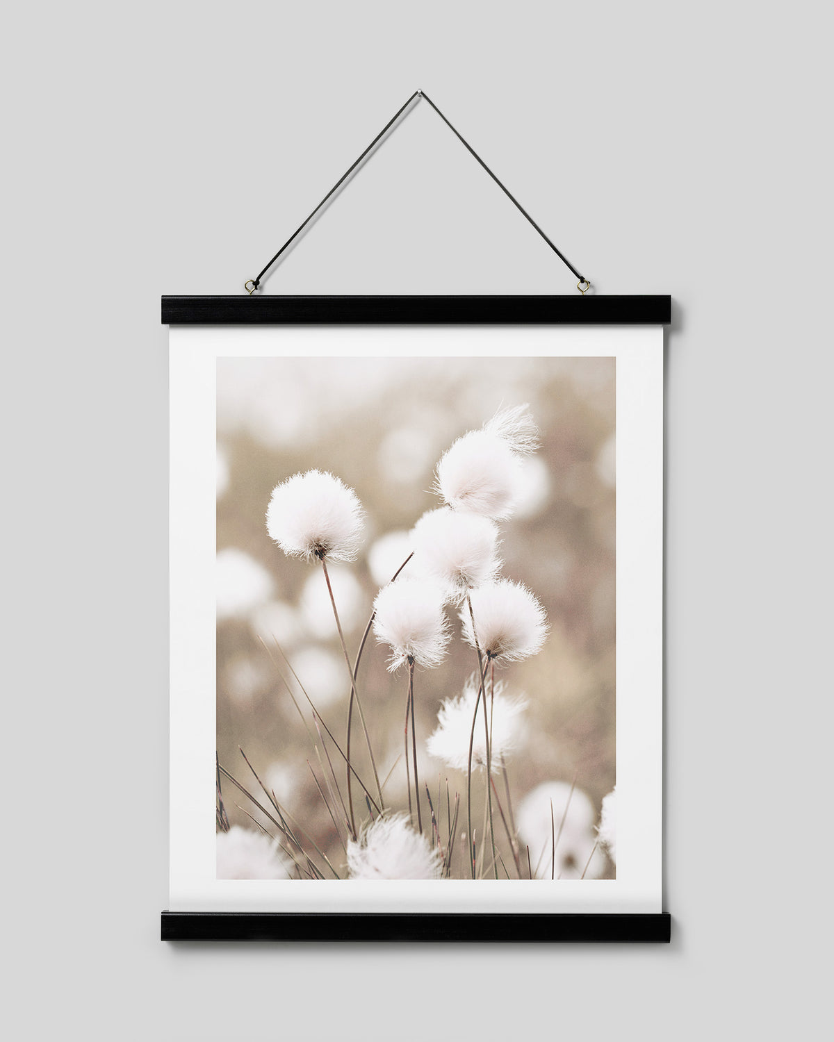 Poster hanger black 41 cm, magnet fastener