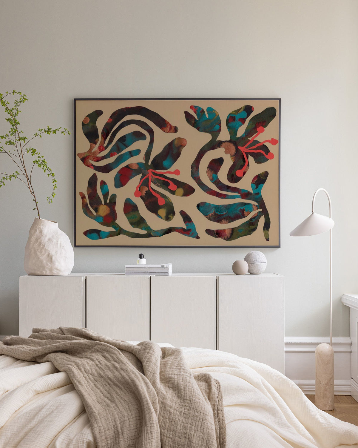 Marbled Garden Canvas print