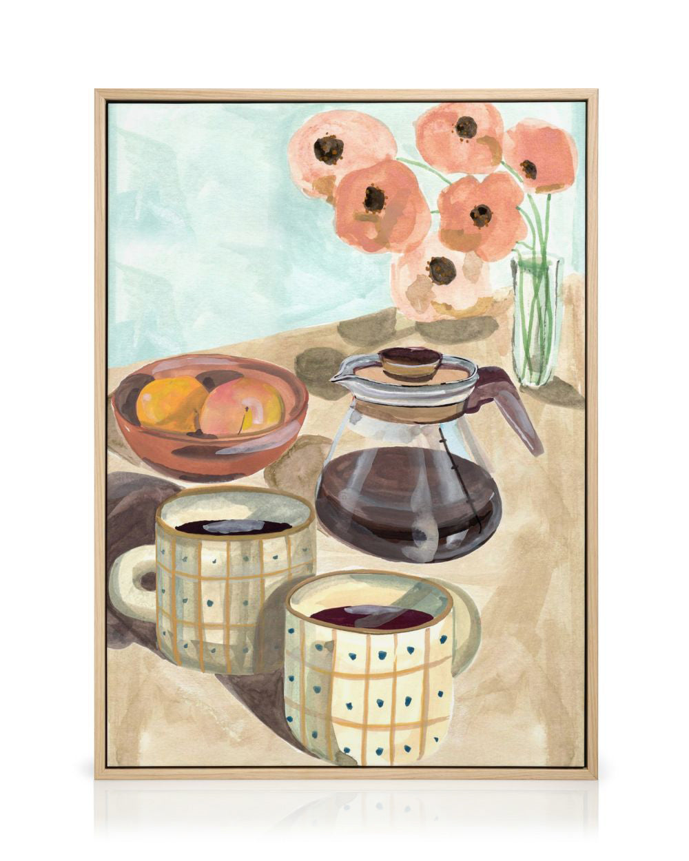 Laura Page - Coffee and Peaches Canvas print