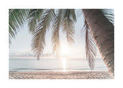 Tropical Beach Sunset Print