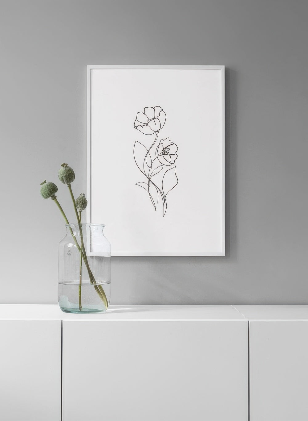Flower Lines No1 Print