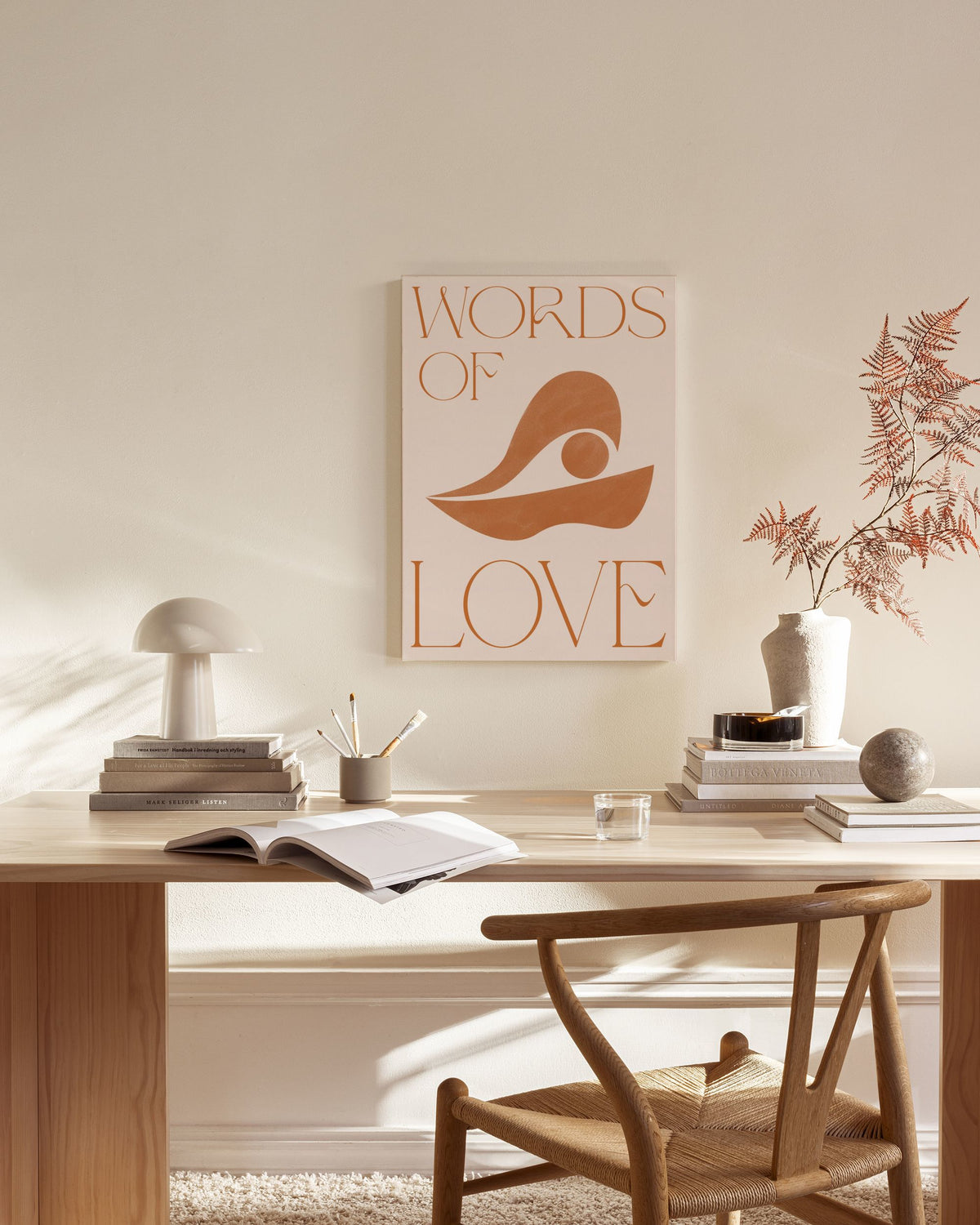 Words of Love Canvas print