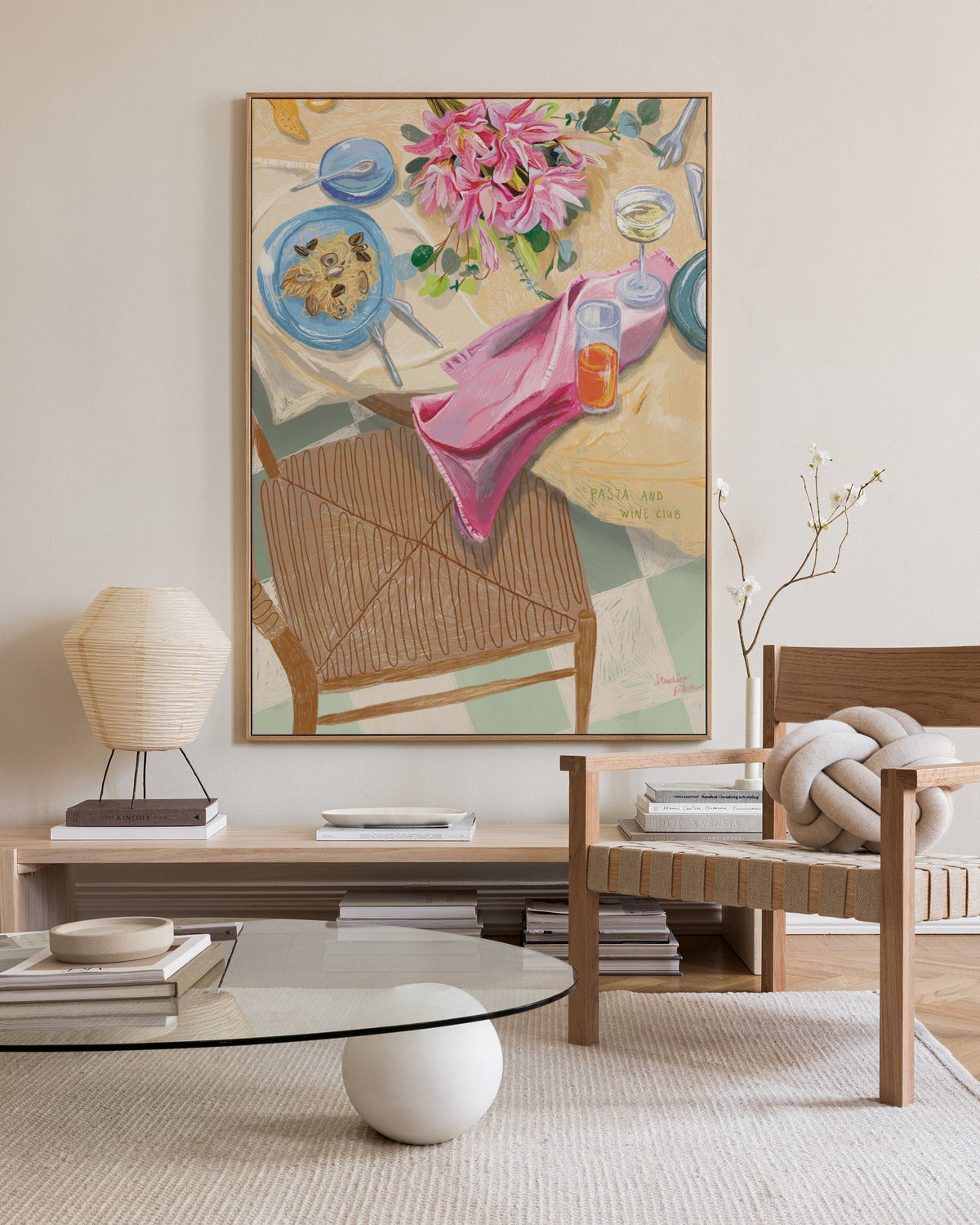 Loïs Langenberg - Pasta and Wine Club Canvas print