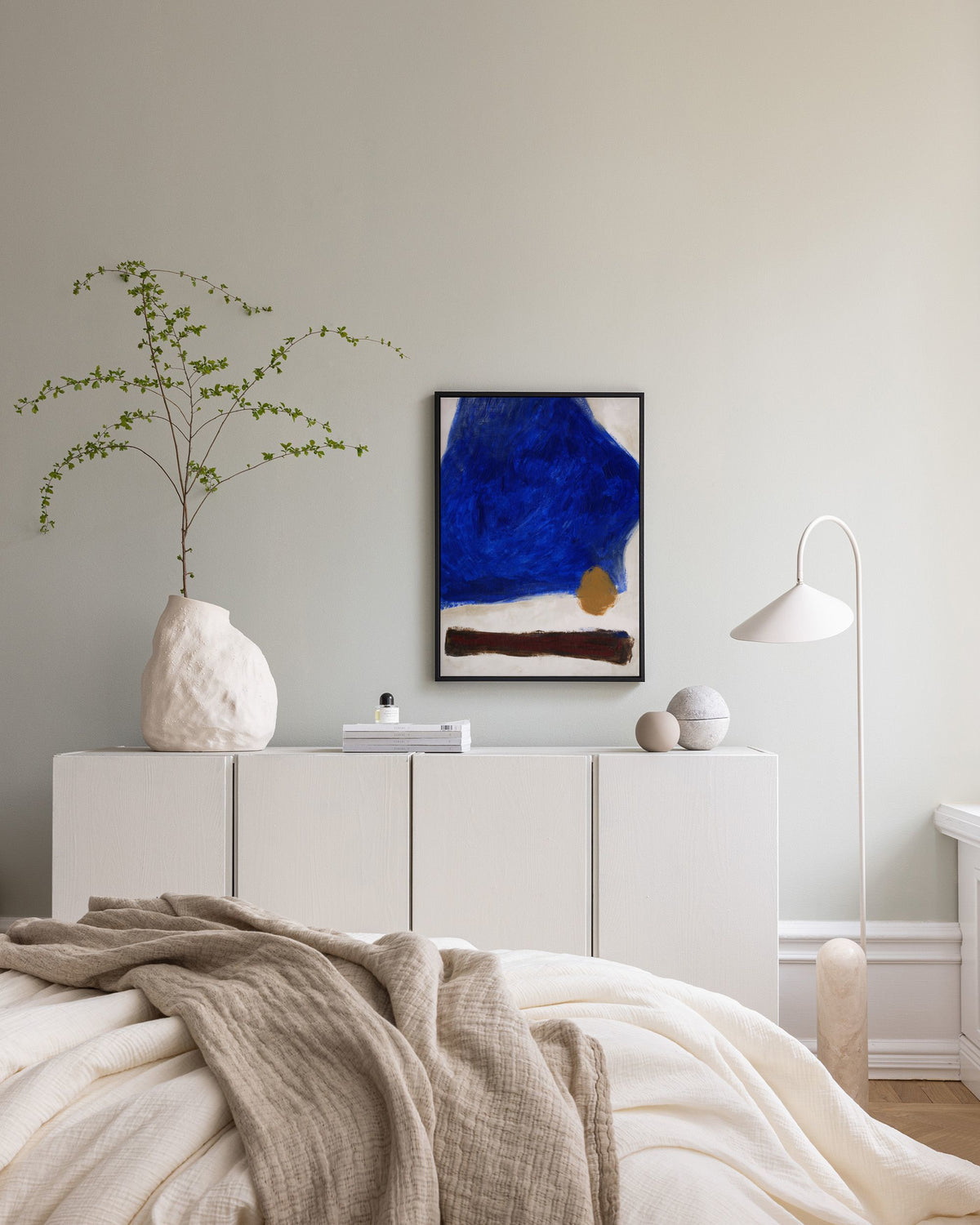 Bold Blue Canvas print