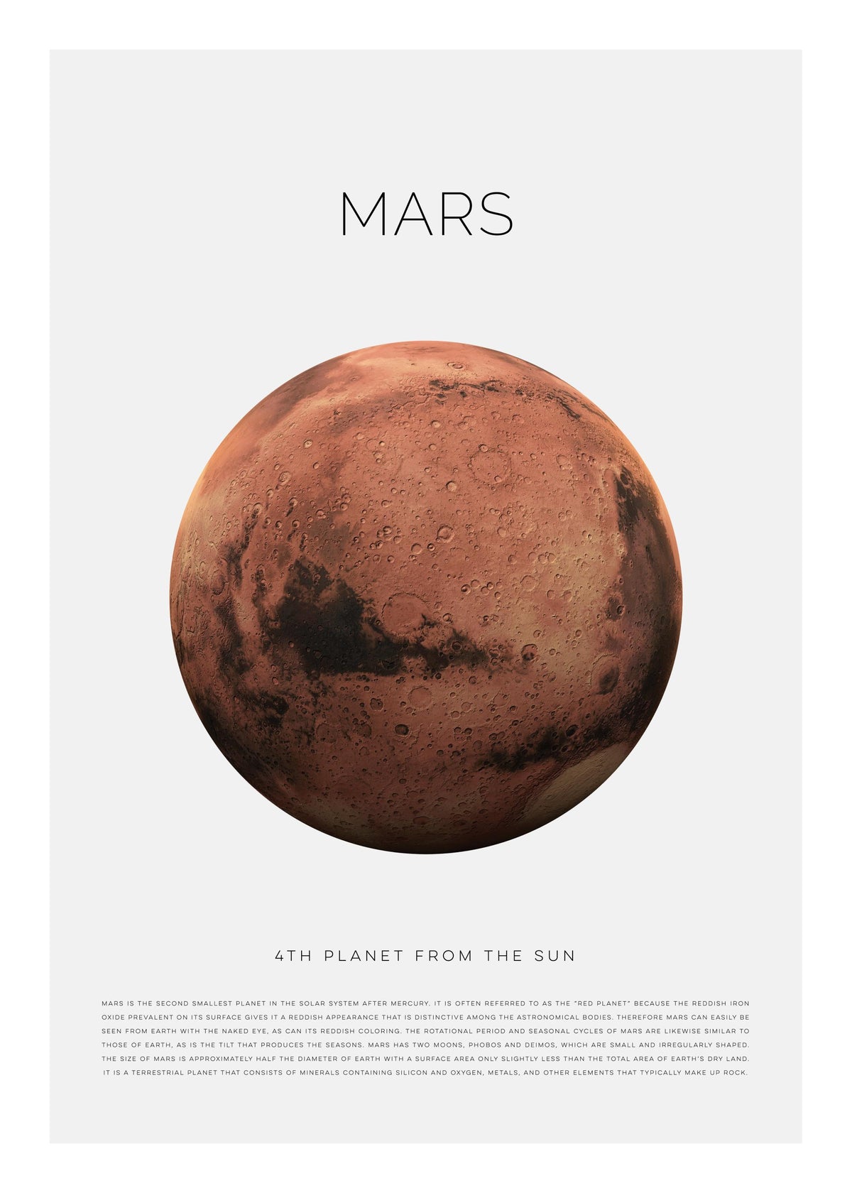Planet Mars Print