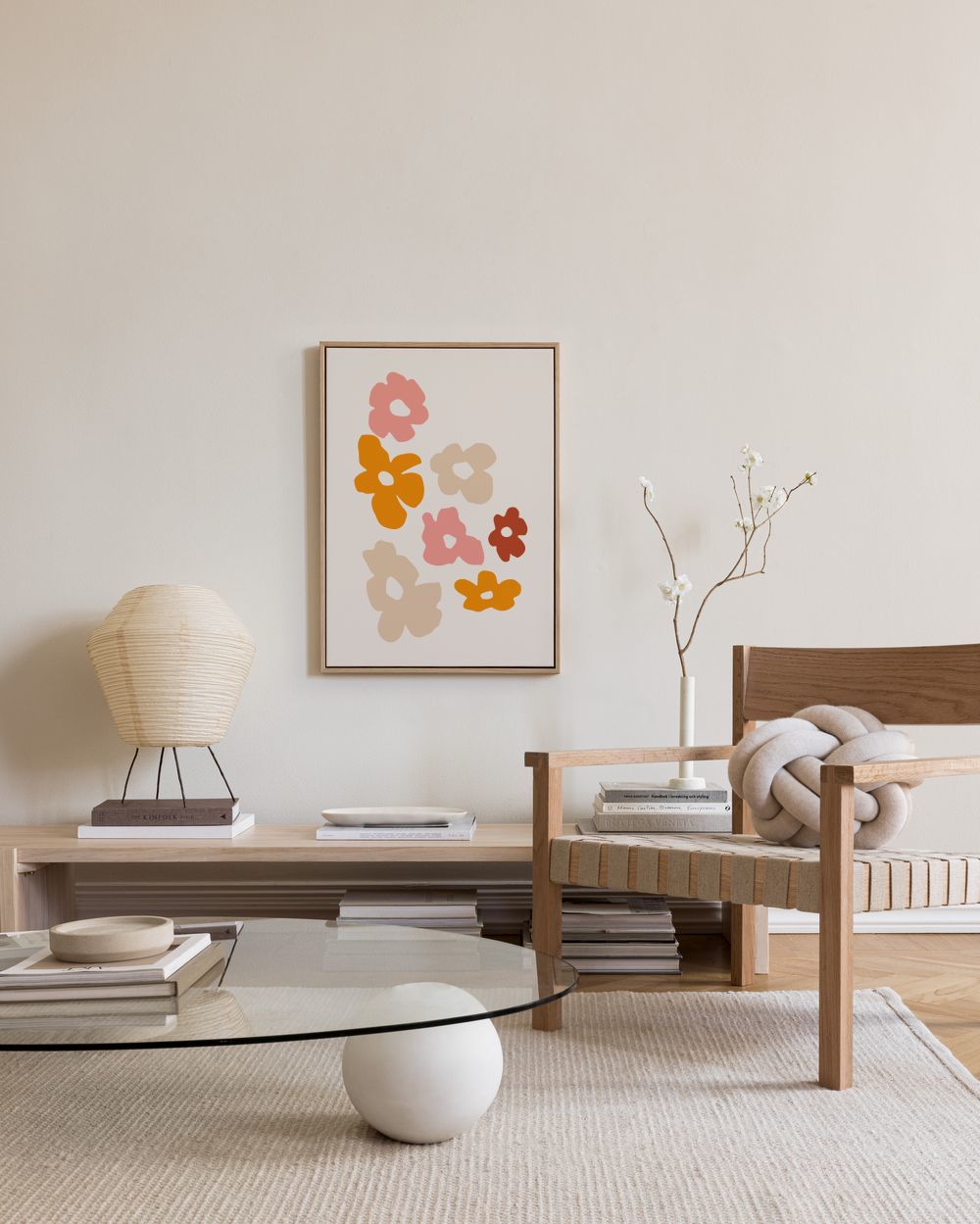 The Floral Cut-Outs Canvas print