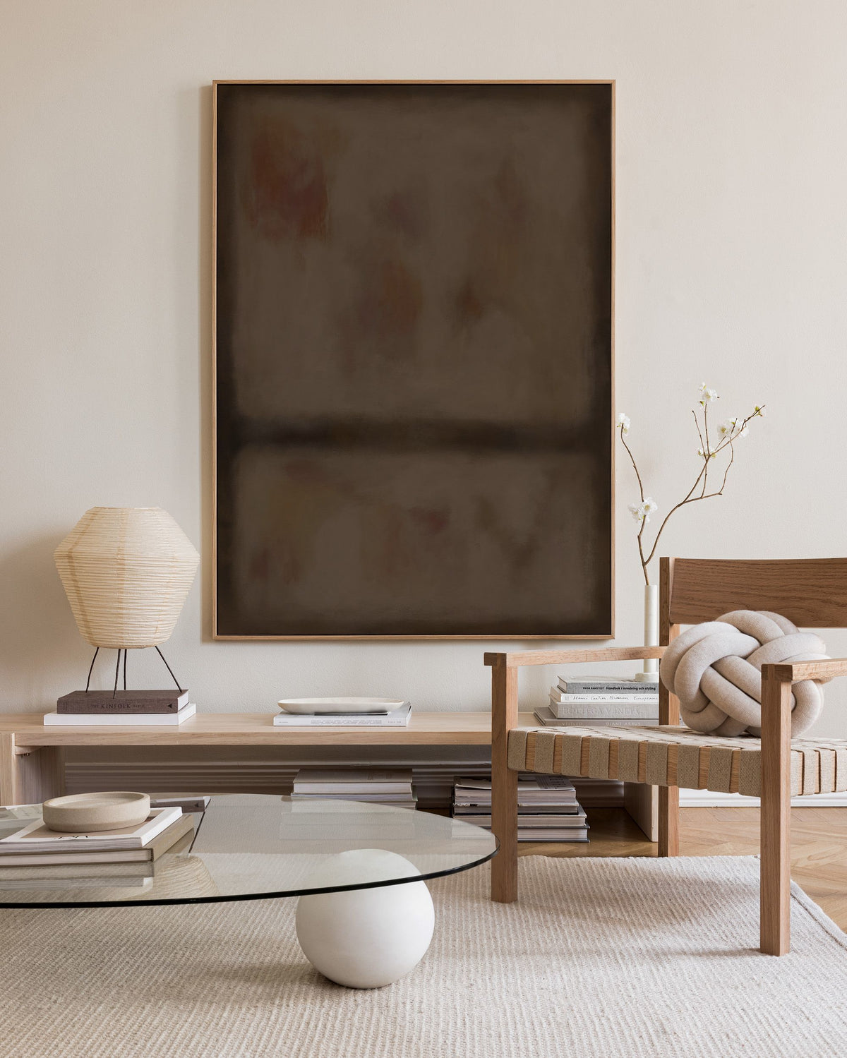 Division in Brown Canvas print