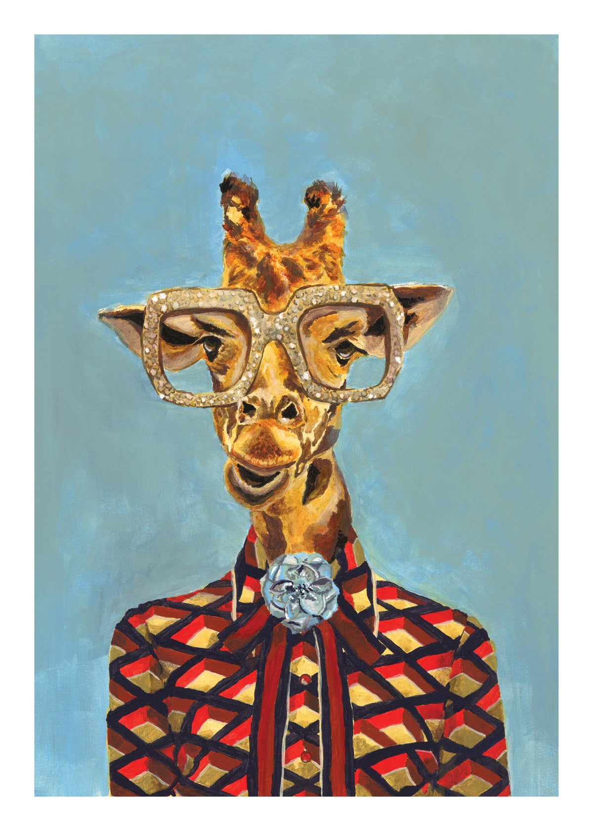 Heather Perry - Artsy Giraffe Print