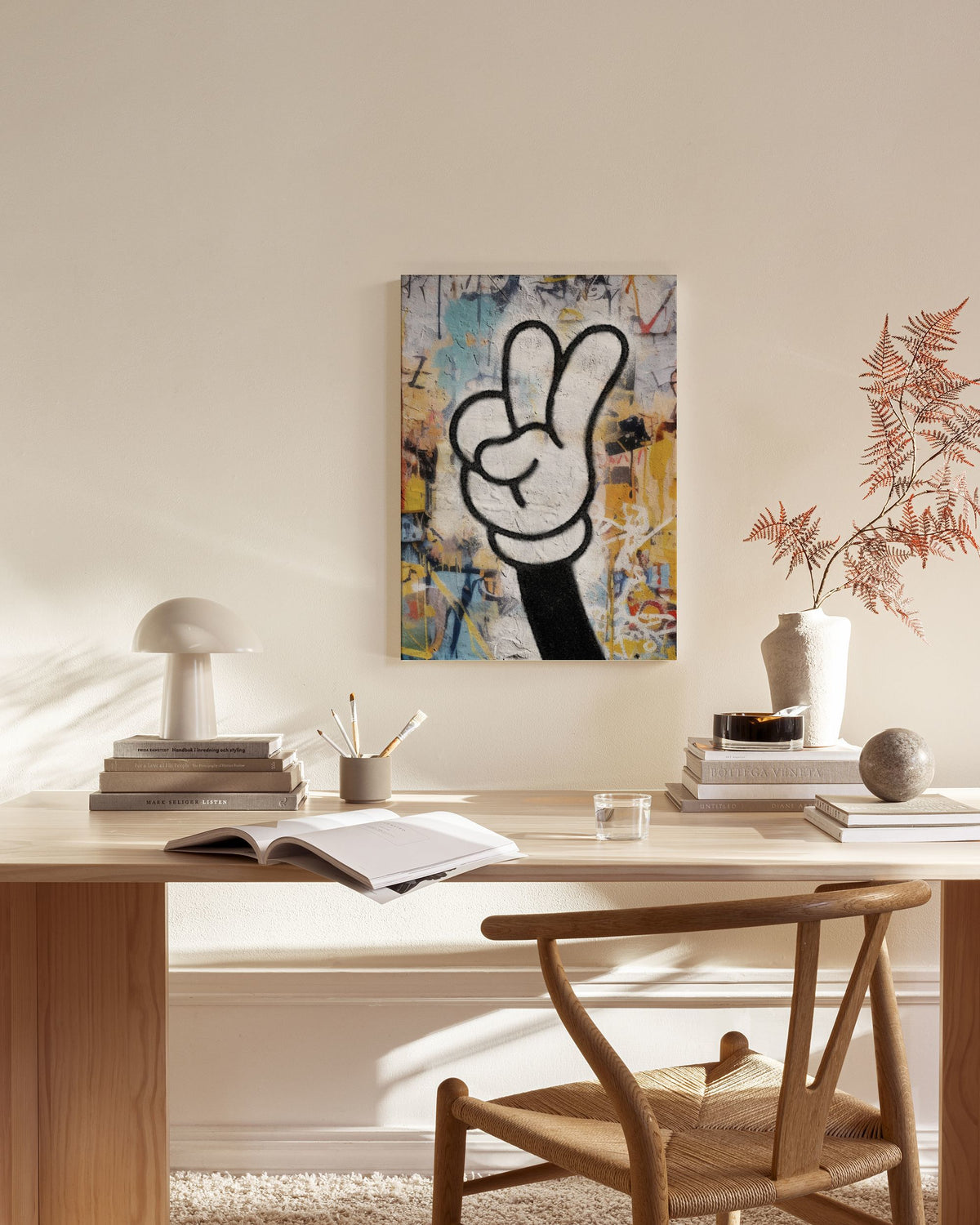 Grafitti Peace Canvas print
