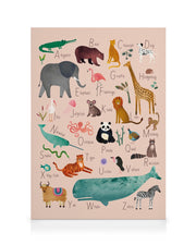 Alphabet Animals 1 Canvas print