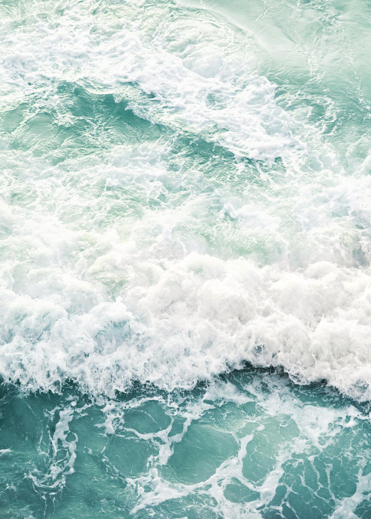 Foamy Ocean Print