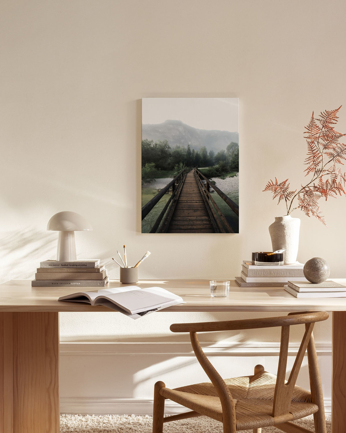 Wooden Bridge Canvas print