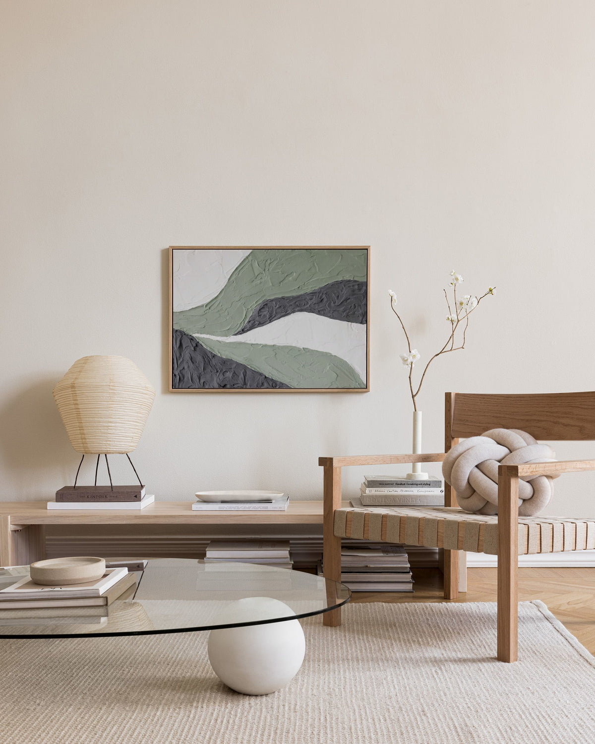 Landscape in Green Canvas print