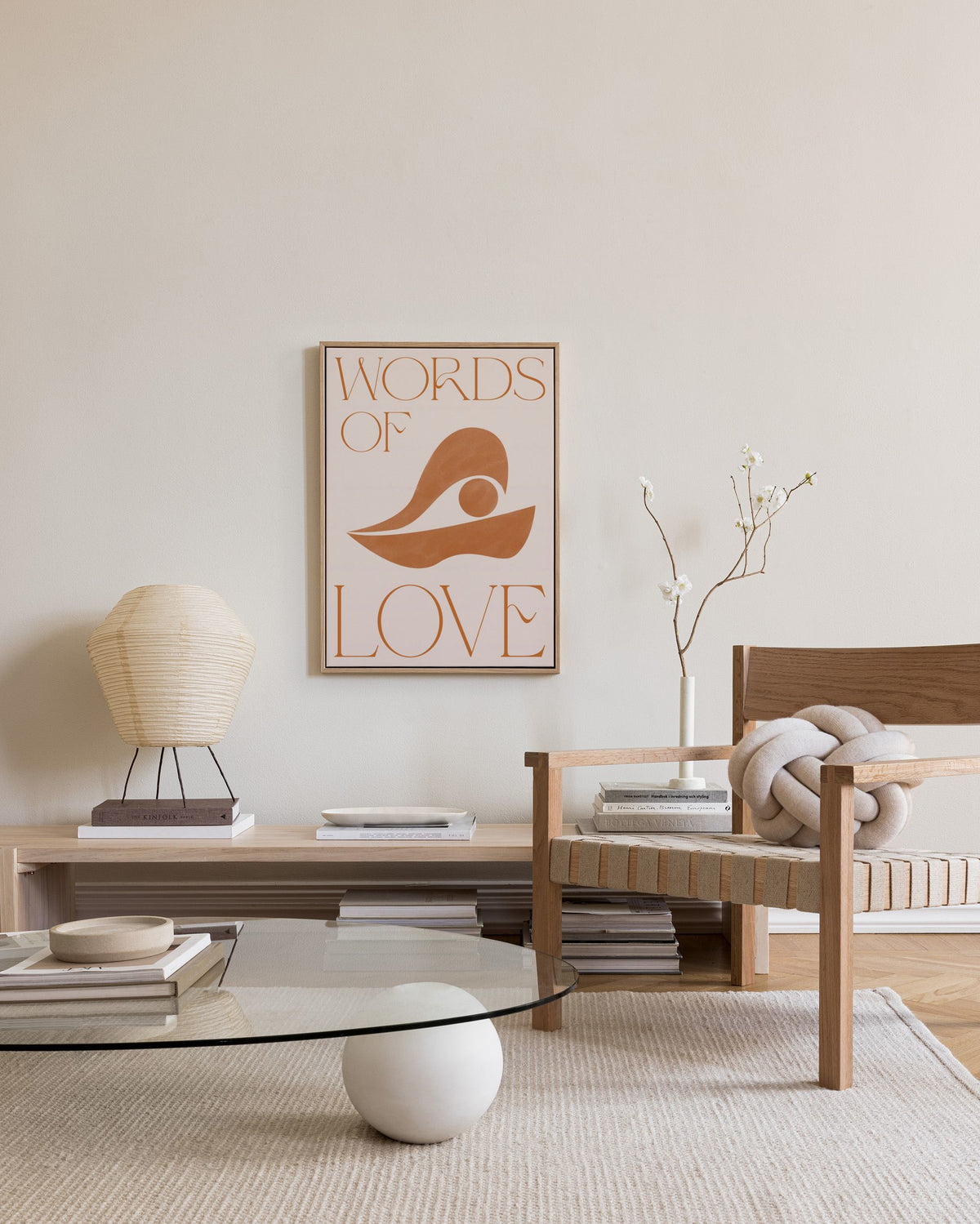 Words of Love Canvas print